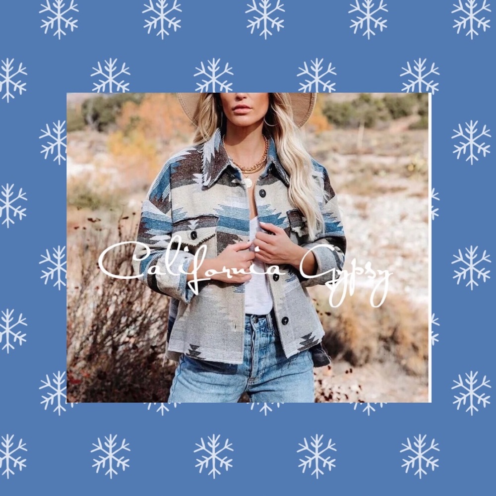 Aztec Western Distressed Jacket - Picture 7 of 10